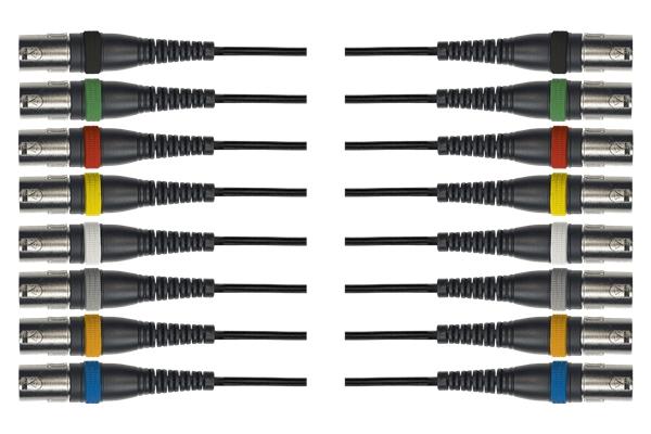 Yellow Cable OC14 Frusta 8 Cavi XLR Maschio/XLR Femmina 5 m
