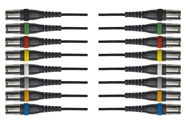 Yellow Cable OC14 Frusta 8 Cavi XLR Maschio/XLR Femmina 5 m