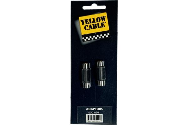 Yellow Cable AD11 Adattatore RCA/RCA Femmina 2 Pcs