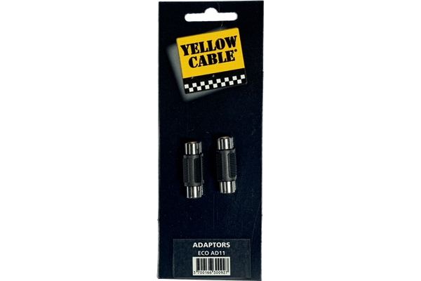 Yellow Cable AD11 Adattatore RCA/RCA Femmina 2 Pcs