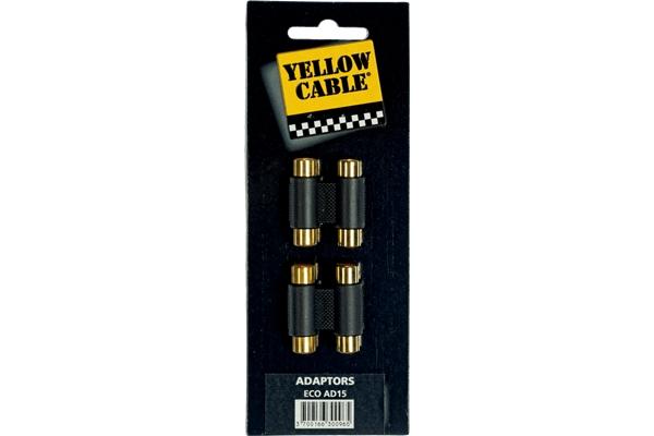 Yellow Cable AD15 Adattatore 2x RCA/2x RCA Femmina 2 Pcs