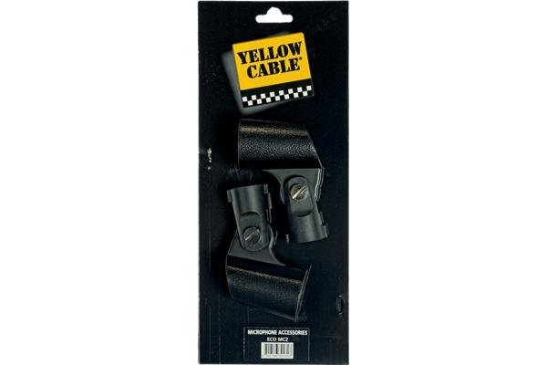Yellow Cable MC2 Clamp per Microfono  28 mm 2 Pcs