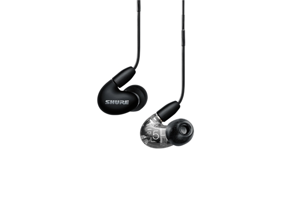 Shure SE53BABKUNI-EFS AONIC 5 Auricolari colore nero satinato/trasparente