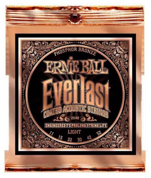 Ernie Ball 2548 - Everlast Phosphor Bronze Light - muta per chitarra acustica 11-52