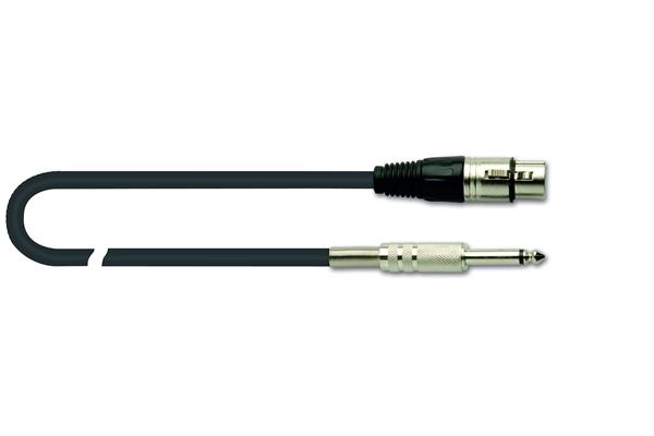 Quik Lok MX/777-3 cavo microfonico assemblato, Serie Strix, colore nero, 3 metri