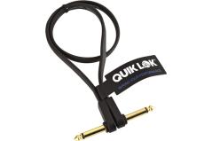 Quik Lok FPC/QB-0,50K - Cavo patch FLAT, 0,50m, Colore Nero