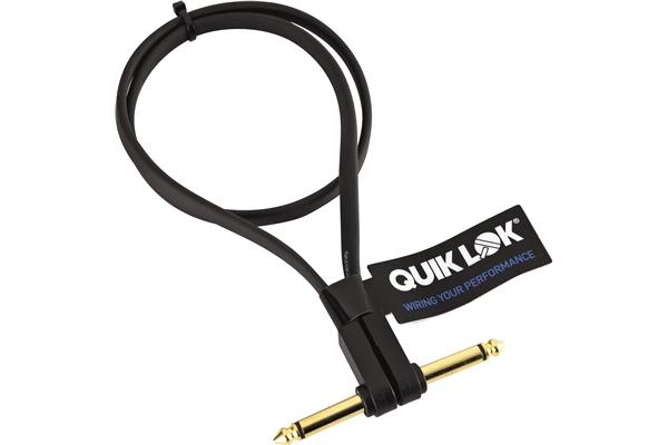 Quik Lok FPC/QB-0,60K - Cavo patch FLAT, 0,60m, Colore Nero