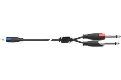 Quik Lok SX/30-3K Cavo Minijack Stereo/2 Jack Mono
