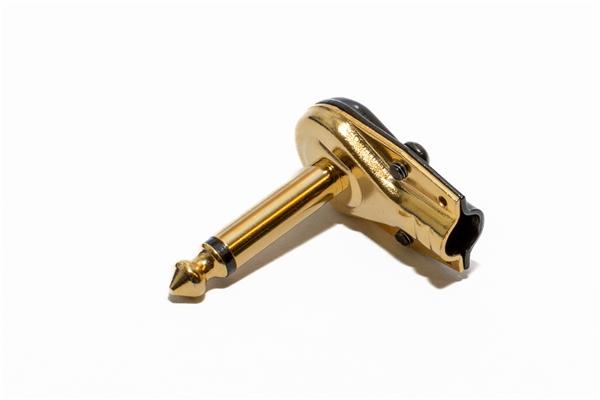 Quik Lok G/112 Jack Mono 6.3 Flat 90 Gold