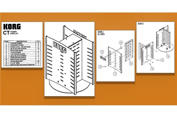 Korg KG-CT-J TUNERS DISPLAY DA BANCONE