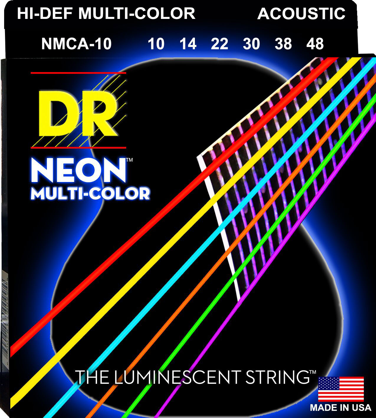 DR Strings MCA-10 MULTI-COLOR