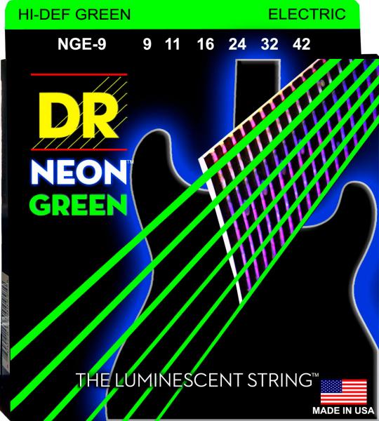 DR Strings NGE-9 NEON GREEN
