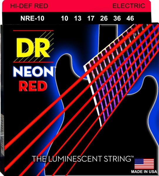 DR Strings NRE-10 NEON RED
