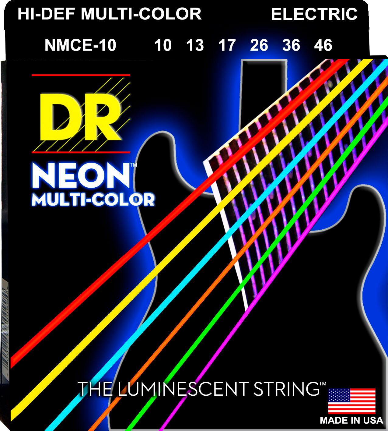 DR Strings MCE-10 MULTI-COLOR