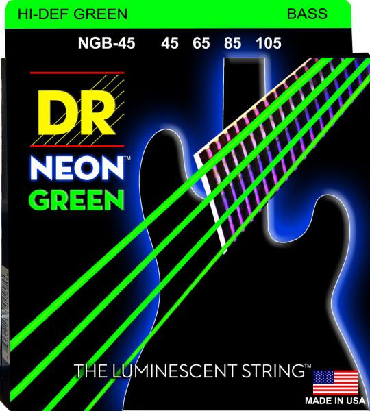 DR Strings NGB-45 NEON GREEN