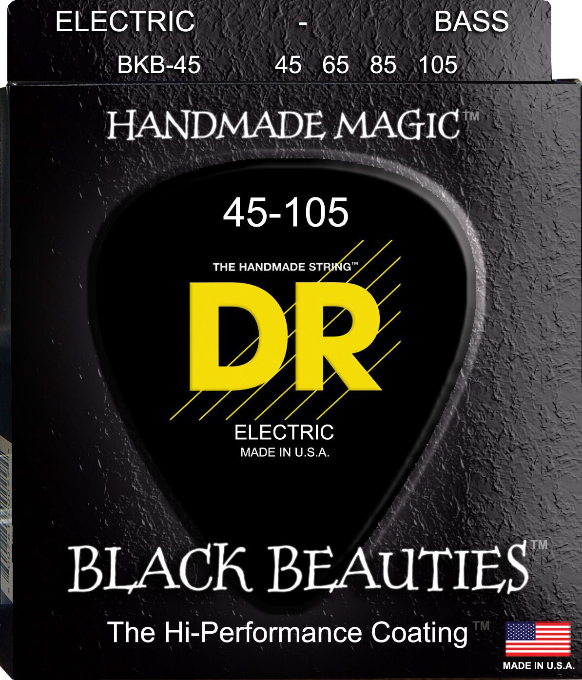 DR Strings BKB-45 BLACK BEAUTIES