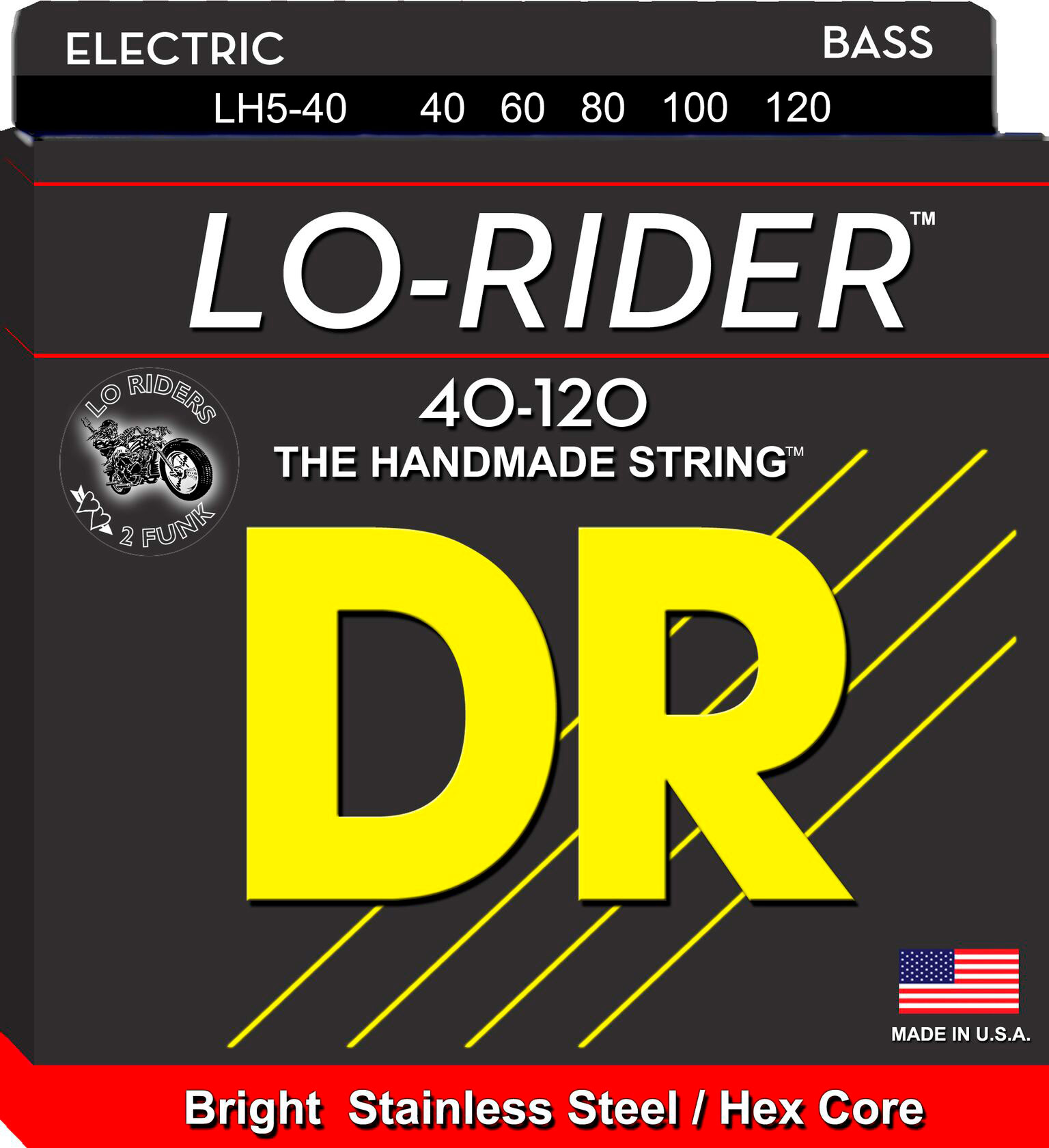 DR Strings LH5-40 LOW RIDER