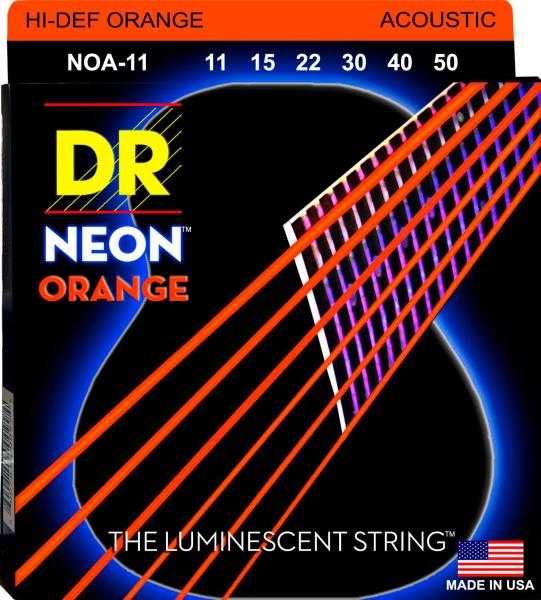 DR Strings NOA-11 NEON ORANGE