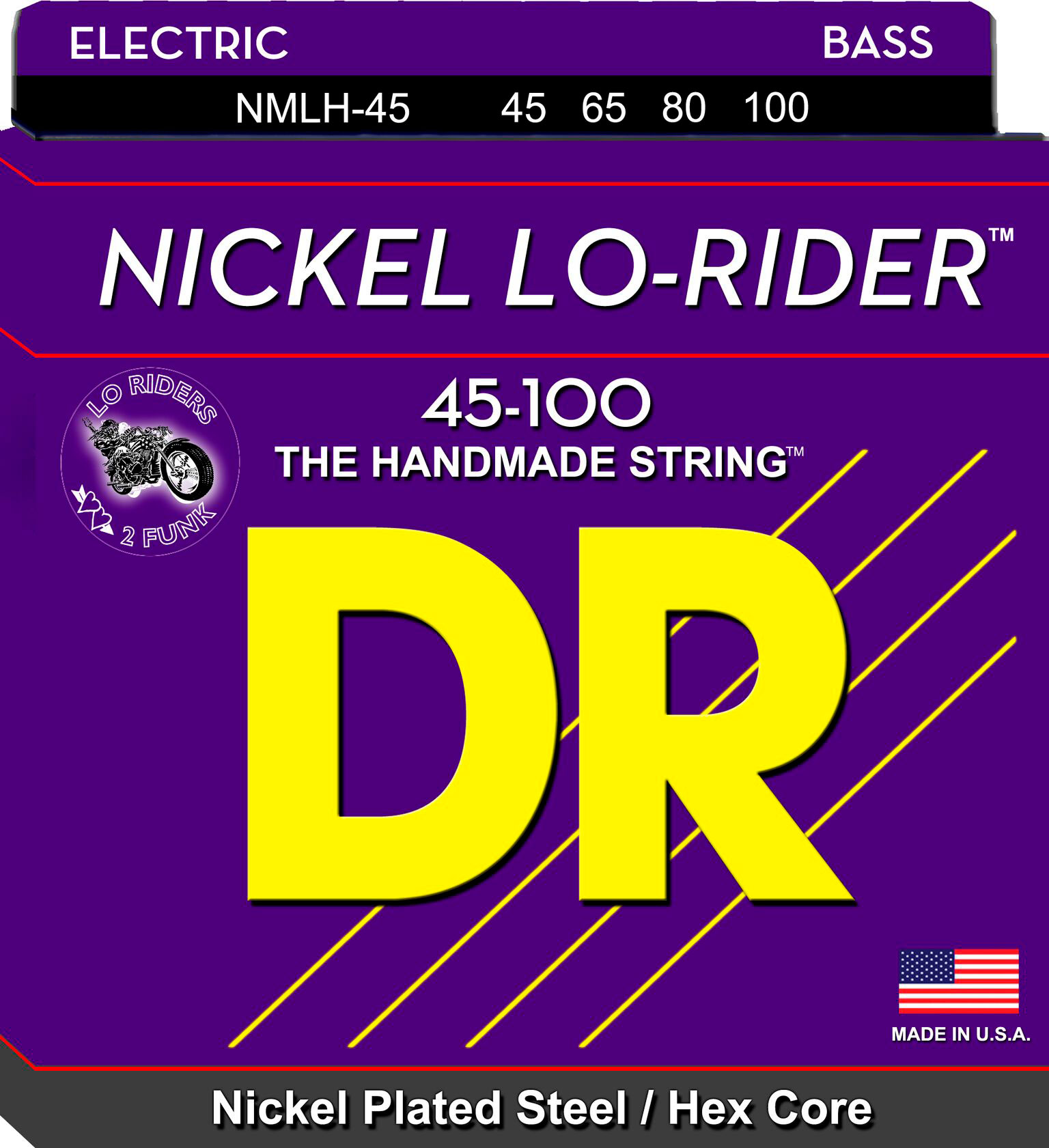 DR Strings NMLH-45 NICKEL LO-RIDER