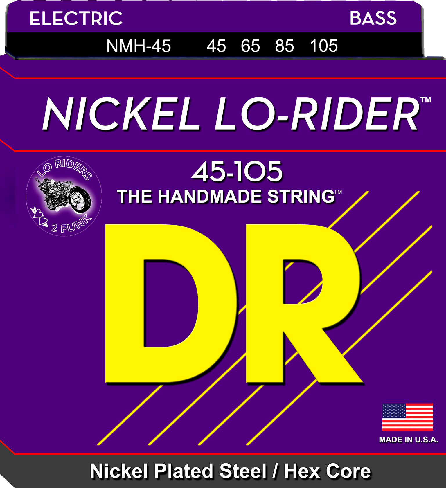 DR Strings NMH-45 NICKEL LO-RIDER