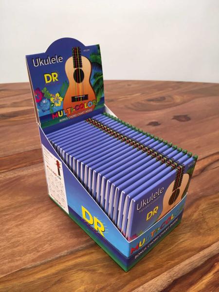 DR Strings UKELELE MULTICOLOR DISPLAY