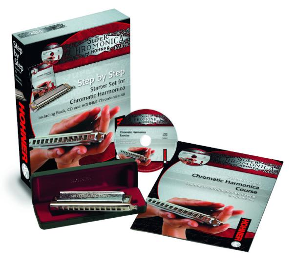 Hohner STEP BY STEP / CHROMONICA STARTER PACKAGE ENGLISH