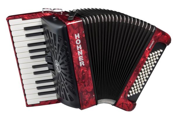 Hohner BRAVO II 60 ROSSO A16972 SILENTKEY