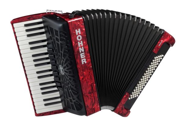 Hohner BRAVO III 80 ROSSO A16432 SILENTKEY