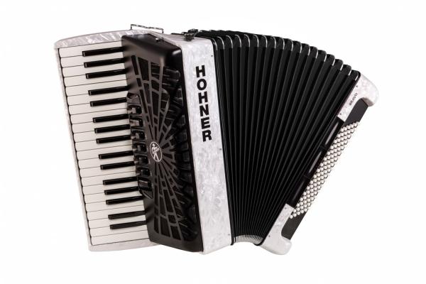 Hohner BRAVO III 96 BIANCO A16712 SILENTKEY