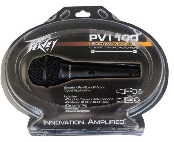 Peavey PVÂ®I 100 MICROPHONE - XLR W/ CLAM SHELL