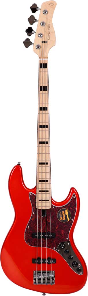 MARCUS MILLER V7 VINTAGE SWAMP ASH-4 (2ND GEN) BMR METALLIC RED