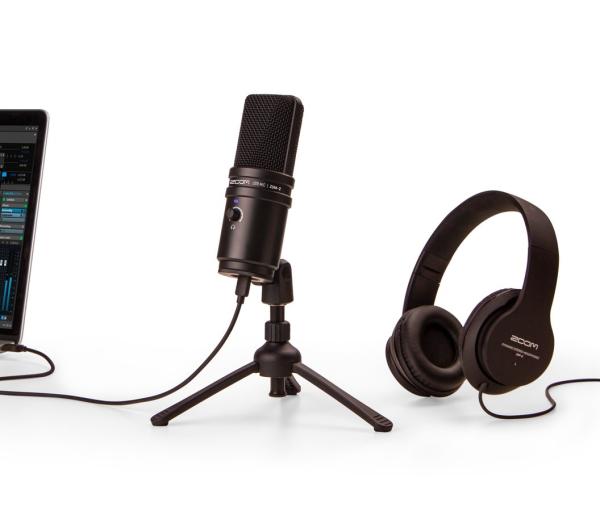 Zoom ZUM-2PMP - Kit Podcast USB con Microfono USB/Cavo/Cuffie/Treppiede