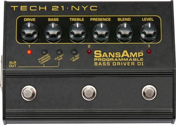 Tech21 SansAmp Programmable Bass Driver DI - preamplificatore a pedale per basso