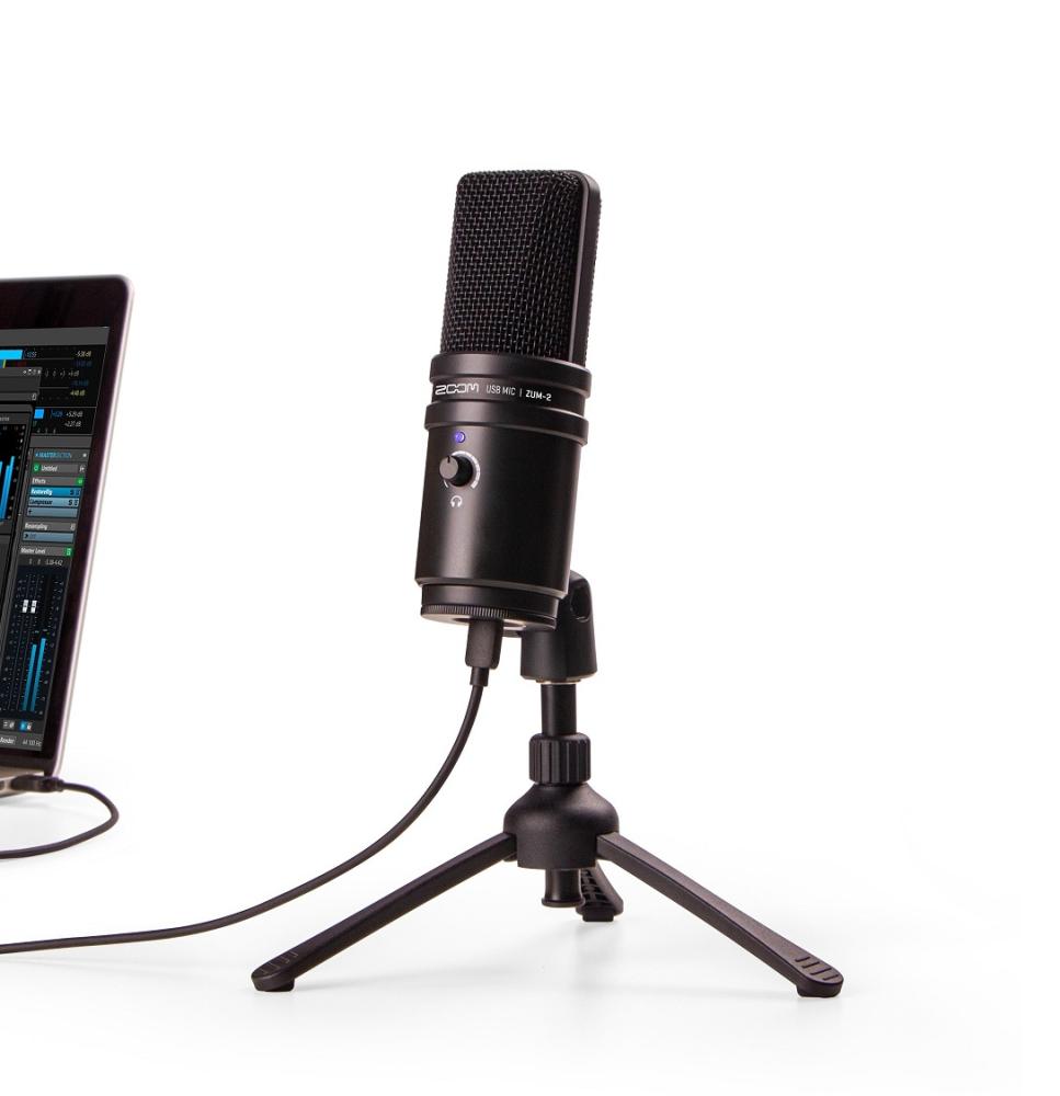 Zoom ZUM-2 - Microfono Podcast USB a condensatore