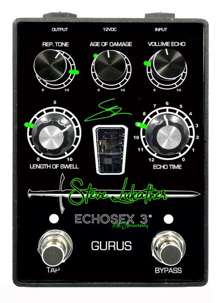 Foxgear GURUS ECHOSEX 3 - 10 Anniversario Lukather Signature - Pedale delay per chitarra