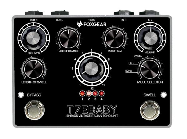 Foxgear T7E BABY - Pedale delay per chitarra