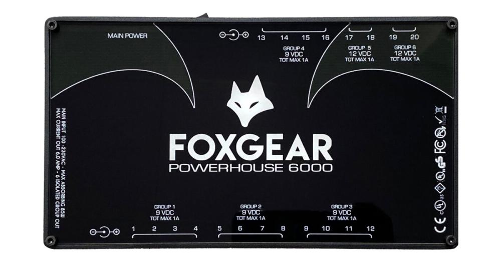 Foxgear POWERHOUSE 6000 - Alimentatore multiplo per pedalboard