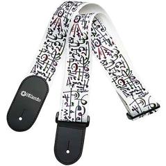 DiMarzio DD3142 TRACOLLA S.VAI WHITE ART STRAP                       