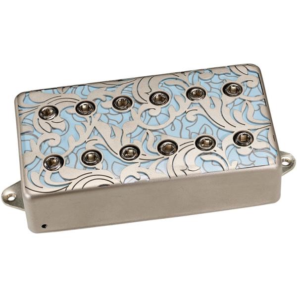 DiMarzio UtoPIA Bridge F-spaced - Satin Nickel  Blue Powder - DP289FSNLB