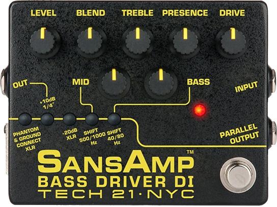 Tech21 SansAmp Bass Driver DI v2 - preamplificatore a pedale per basso