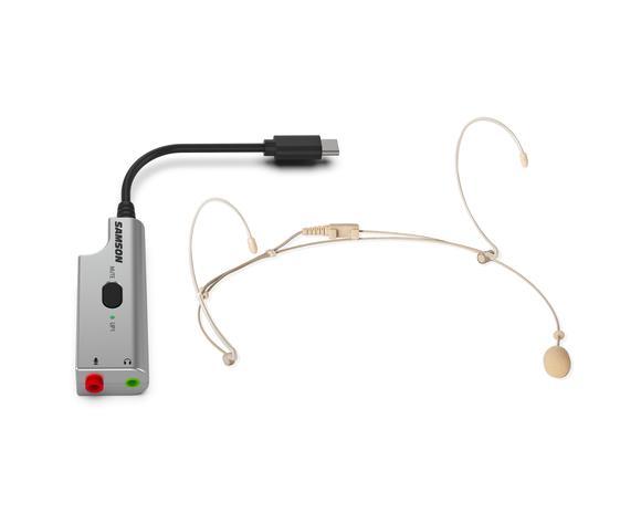 Samson DEU1 - Bundle Microfono Headset e Adattatore Audio USB DE5  UP1