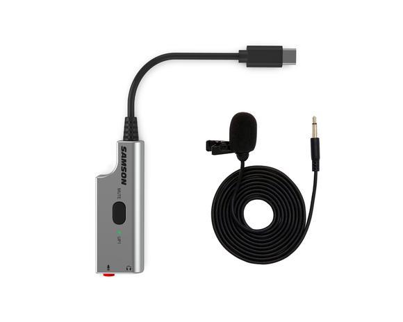 Samson LMU1 - Bundle Microfono Lavalier Broadcast e adattatore audio USB LM8  UP1