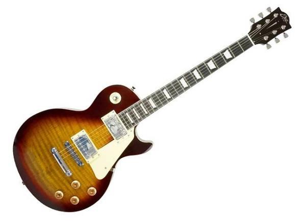 Eko VL-480 Honey Burst Flamed - chitarra elettrica stile Les Paul