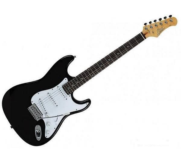 Eko S-300V Vintage Black - chitarra elettrica nera stile stratocaster - (OT)