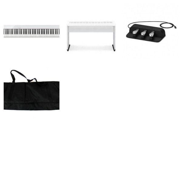 Casio PX-S1100 WH - OFFERTA BUNDLE piano digitale bianco 88 tasti pesati con BORSA - SUPPORTO - PEDALIERA
