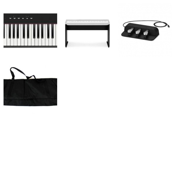 Casio PX-S1100 BK - OFFERTA BUNDLE piano digitale NERO 88 tasti pesati con BORSA - SUPPORTO - PEDALIERA