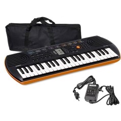 Casio SA-76 tastiera portatile con borsa e alimentatore originale - back to school