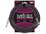Ernie Ball 6063 Cavo strumento Braided Black / Red / Blue / White - 7,6 metri