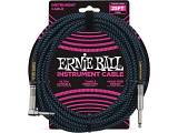 Ernie Ball 6060 Cavo strumento Braided Black / Blue - 7,6 metri