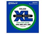 D'Addario EXL220 Nickel Round Wound - 40-95 - set di corde per basso elettrico
